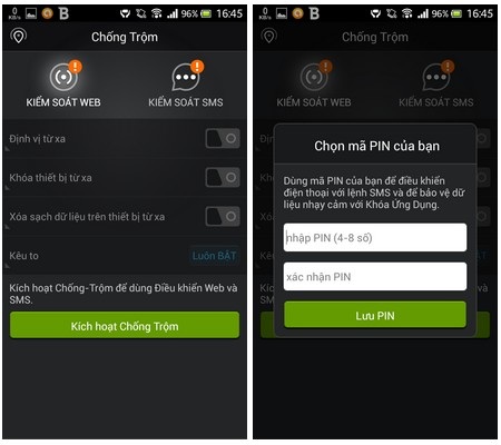 Ứng dụng bảo mật toàn diện hàng đầu hiện nay dành cho Android - 9 Dưới đây là những tính năng chính của ứng dụng BitDefender Mobile Security & Antivirus: