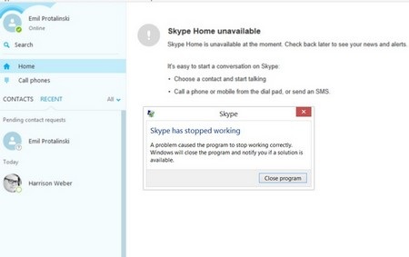 Skype cũng gặp lỗi khi bị gửi tin nhắn “độc” - 1 Skype trên Windows bị ngưng hoạt động ngay khi nhận được đoạn tin nhắn “độc”