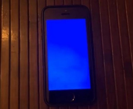 iPhone cũng gặp lỗi “màn hình xanh chết chóc” - 1 Một lỗi màn hình xanh xuất hiện trên iPhone 5S