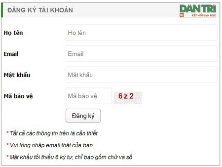 Hướng dẫn chi tiết cách thức tham gia bình luận trên Dân trí - 2 Normal
