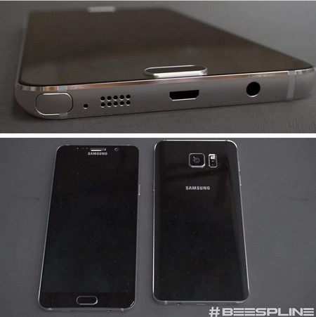Cận cảnh bản dựng hoàn chỉnh Galaxy Note 5 - 3 Galaxy Note 5 sở hữu mặt trước và mặt sau bằng kính cường lực tương tự như trên Galaxy S6