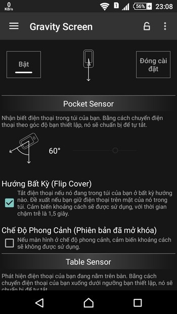 Tự động tắt/mở màn hình smartphone không cần dùng đến nút nguồn - 2 Tự động tắt/mở màn hình smartphone không cần dùng đến nút nguồn