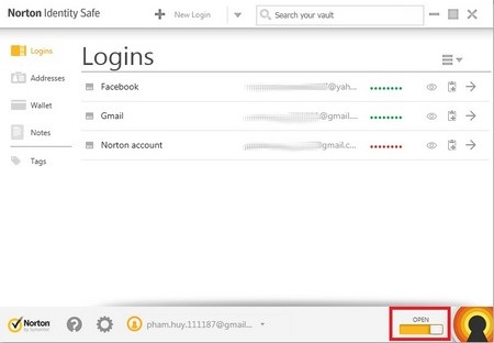 Norton Identify Safe: Công cụ quản lý mật khẩu đăng nhập hữu ích - 8 Đăng nhập nhanh vào các trang web từ Norton Identify Safe