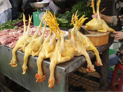 Phát hiện gà tẩm phẩm màu độc hại - 1 Phát hiện gà tẩm phẩm màu độc hại - 1