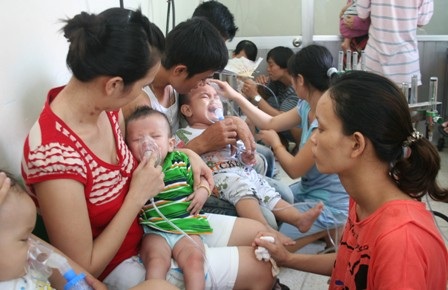 Bệnh hô hấp ở trẻ tại nhi đồng 2 đang chiếm gần 1/4 số ca nội trú