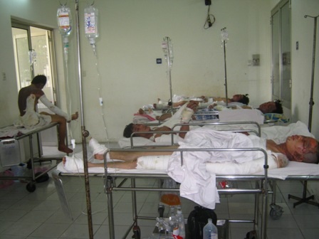 6 nạn nhân đang được chăm sóc đặc biết với tiên lượng dè dặt