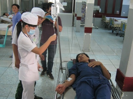 8 nạn nhân đã được cấp cứu tại bệnh viện Quân Dân Miền Đông