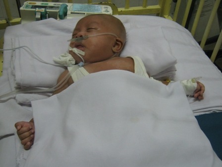 Hiện sức khỏe của bé đang diễn tiến rất khả quan