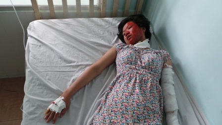 Cố chạy thoát thân nhưng chị Thao không thể thoát nạn