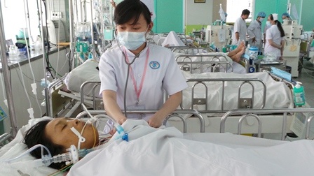 Sản phụ G. đang được chăm sóc, điều trị tích cực tại Chợ Rẫy