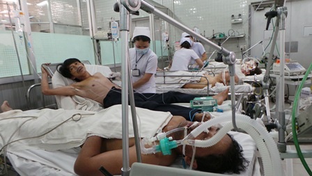 Nỗ lực của anh Hảo đã đưa được 5 nạn nhân tới bệnh viện