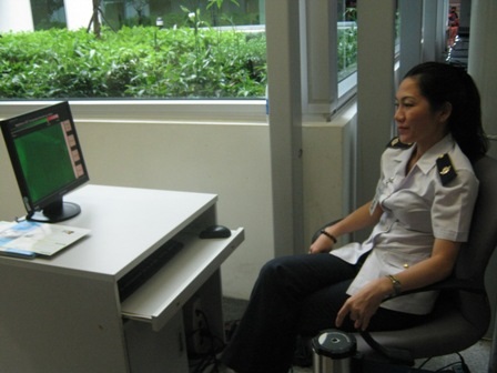 Máy đo thân nhiệt được triển khai tại sân bay Tân Sơn Nhất