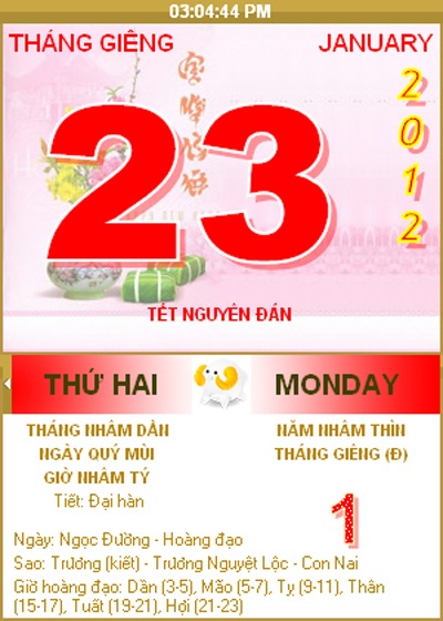 Tết - sự trở lại của lịch âm - 1