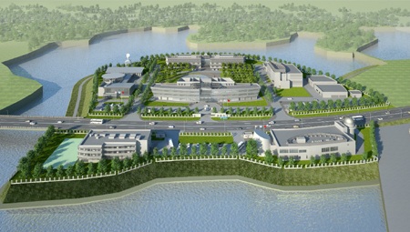 10 sự kiện Khoa học - Công nghệ nổi bật năm 2012 - 3 Mô hình Trung tâm Vũ trụ Việt Nam tại Hòa Lạc