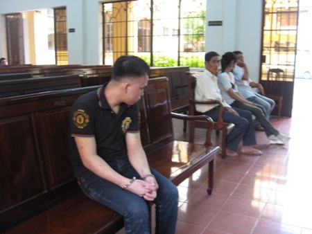 Bị cáo Ân tại tòa