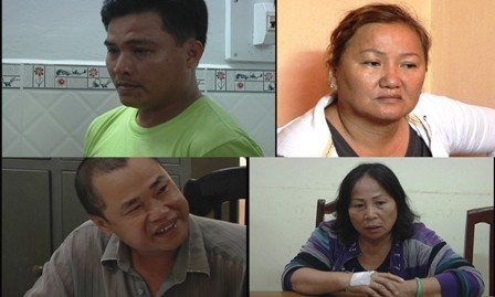 Phá đường dây đánh bạc công nghệ cao chưa từng có ở VN - 1 Các đối tượng đang bị cơ quan công an bắt giữ