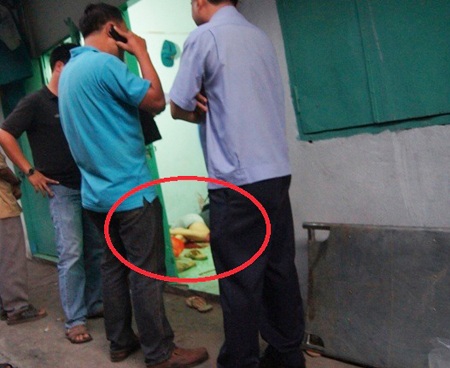 Hiện trường vụ án mạng làm 2 thiếu niên chết và bị thương.