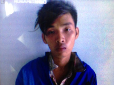 Tên cướp Ngô Văn Thành tại CQĐT Công an quận Thủ Đức.
