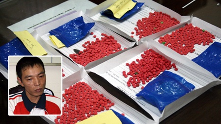 Đối tượng Thắng cùng tang vật thu giữ