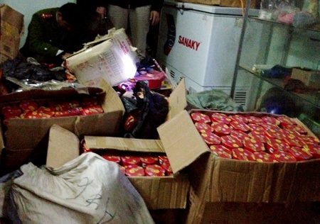 Số pháo lậu bị bắt giữ