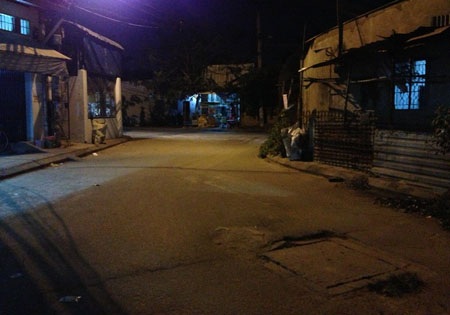 Hiện trường nơi xảy ra án mạng.