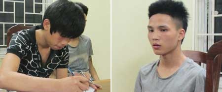 Hai đối tượng trong vụ án.