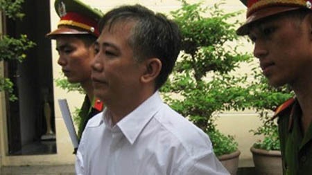 Bị cáo Tạ Chí Hoàng sau phiên tòa