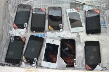 3.800 chiếc điện thoại không rõ nguồn gốc bị phát hiện