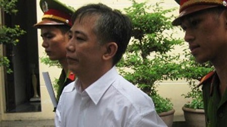 Bị cáo Tạ Chí Hoàng sau phiên tòa