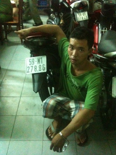 Đối tượng Trương Hoàng Kim tại cơ quan công an