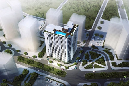 Phong thủy cho nhà chung cư - 1 Phối cảnh dự án Rainbow Linh Đàm – yếu tố phong thủy luôn được coi trọng khi thiết kế dự án này.