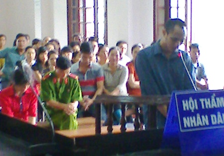 Bị cáo Phong tại tòa