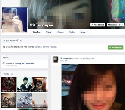 Mại dâm thời @: Những chiêu thức mới - 2 Gái mại dâm kiêm má mì Đỗ Thị Huyền tự giới thiệu hình ảnh trên mạng xã hội facebook.