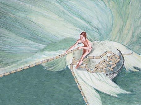 Bức hoạ nổi tiếng của Edvard Munc, “Tiếng thét” được thể hiện sống động với những viên gạch Lego.