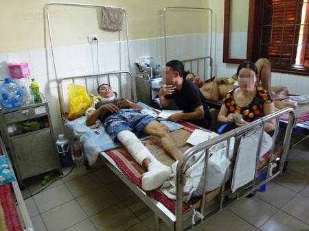 Đối tượng Phúc đang được điều trị tại bệnh viện