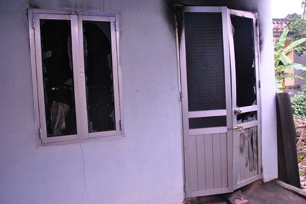 Ngôi nhà nơi xảy ra vụ cháy.