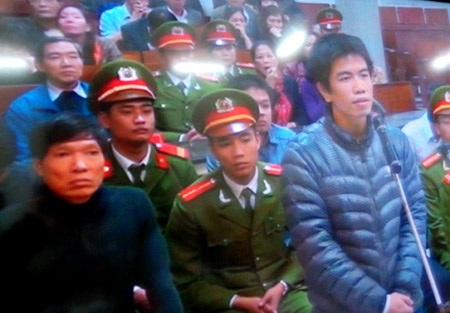 Bị cáo Nguyễn Trọng Ánh tại tòa
