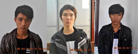 Bắt nhóm đối tượng 9X chuyên chặn xe tải cướp tài sản - 1 Các đối tượng Phước, Cường, Long