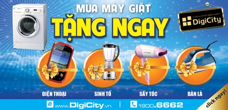 DigiCity giảm giá tới 80% Điện máy, Bếp & Gia dụng. - 1 DigiCity giảm giá tới 80% Điện máy, Bếp & Gia dụng.