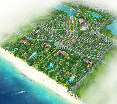 Tập đoàn Accor sẽ quản lý khách sạn Novotel Phú Quốc - 1 Phối cảnh tổng thể khu Sonasea Villas & Resort