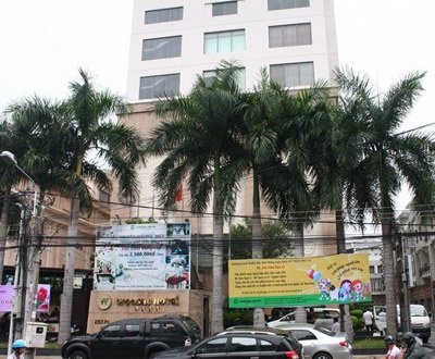 Cưỡng chế thi hành án khách sạn lớn nhất Đồng Nai - 1 Khách sạn Wooshu bị cưỡng chế (ảnh:PNO).