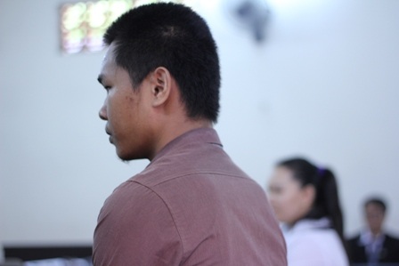 Anh Phan Thanh Sơn tại phiên tòa