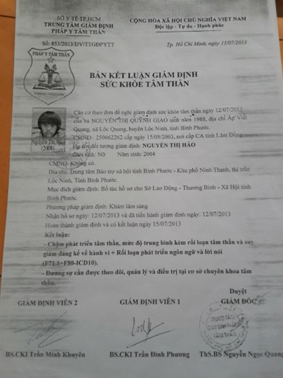 Bé gái bị mẹ ruột cắt gân, bị sang chấn thần kinh nghiêm trọng - 3 Cô bé vẫn phải điều trị tâm thần đến năm 18 tuổi