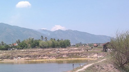 Đầm ốc - nơi phát hiện xác anh Cường