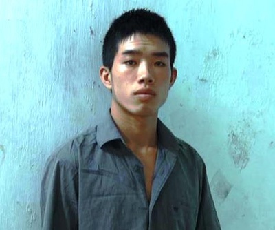 Phạm Văn Đầy lúc mới bị bắt tại công an