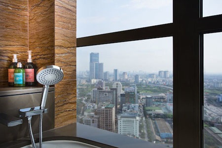 Toàn bộ các không gian của căn Penthouse đều có tầm nhìn rộng mở