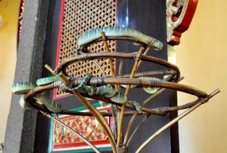 Quang cảnh bên ngoài ngôi đền Penang