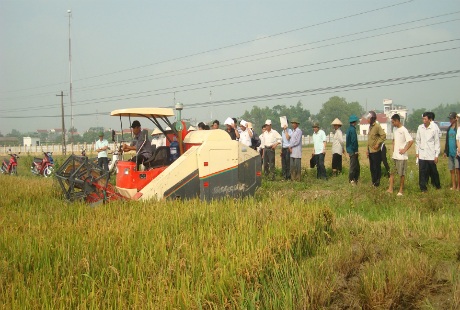 Máy móc kỹ thuật cao đã được người dân nơi đây áp dụng vào sản xuất