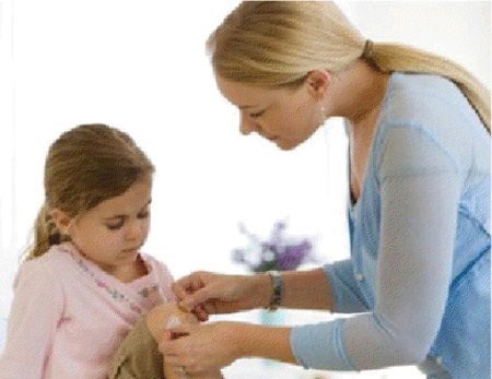 Cách sơ cứu khi trẻ bị thương - 1 Bị thương ở đầu