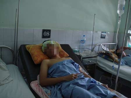 Bệnh nhân N.V.P đang điều trị tại Khoa Nội Tổng hợp, Bệnh viện Phú Nhuận TPHCM.